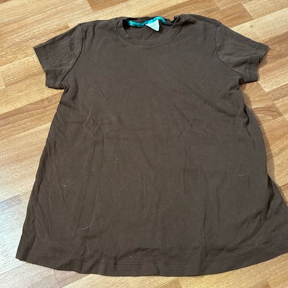 Motherhood maternity brown tee shirt. Size small - Picture 1 of 4